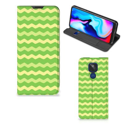 Motorola Moto G9 Play | Hoesje met Magneet | Waves Green