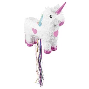 Boland piñata meisjes eenhoorn wit 47 x 39 cm