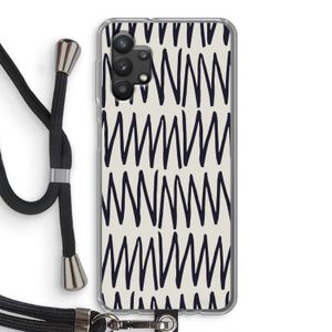 Marrakech Zigzag: Samsung Galaxy A32 5G Transparant Hoesje met koord