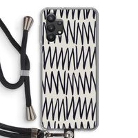 Marrakech Zigzag: Samsung Galaxy A32 5G Transparant Hoesje met koord