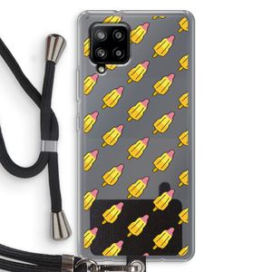 Waterijsjes: Samsung Galaxy A42 5G Transparant Hoesje met koord