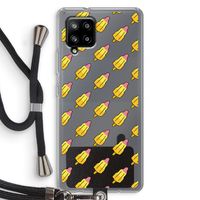 Waterijsjes: Samsung Galaxy A42 5G Transparant Hoesje met koord