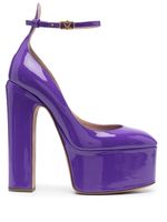 Valentino Garavani escarpins Tan-Go 155 mm à plateforme - Violet - thumbnail