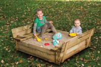 Zandbak L120xB120xH30cm met bankdeksel Tuindeco - Tuindeco