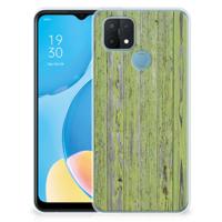 OPPO A15 | Bumper Hoesje | Green Wood