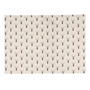 HAES DECO - Set van 6 Placemats - 48x33 cm - 100% Katoen - Cosy Lodge