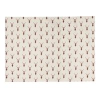 HAES DECO - Set van 6 Placemats - 48x33 cm - 100% Katoen - Cosy Lodge