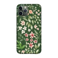 Botanical green sweet flower heaven: Volledig geprint iPhone 11 Pro Hoesje