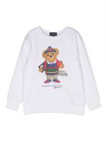 POLO RALPH LAUREN KIDS sweat à imprimé Polo Bear - Blanc - thumbnail