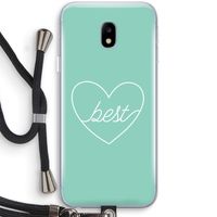 Best heart pastel: Samsung Galaxy J3 (2017) Transparant Hoesje met koord