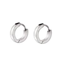 Go Dutch Label Creolen 1 cm Zilver