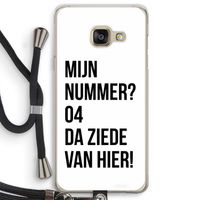 Da ziede van hier: Samsung Galaxy A3 (2016) Transparant Hoesje met koord