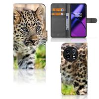 OnePlus 11 | Telefoonhoesje | Met pasjeshouder | Baby Luipaard