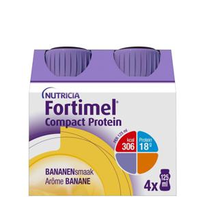 Fortimel Compact Protein Banaan Flesjes 4x125ml