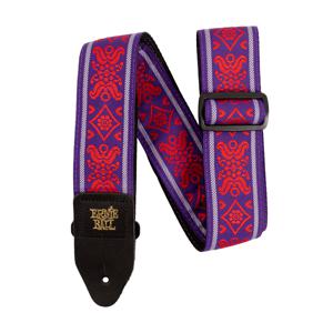 Ernie Ball Classic Jacquard Strap 5330 Royal Flush Red gitaarband