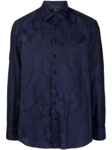 ETRO chemise en coton à imprimé cachemire - Noir