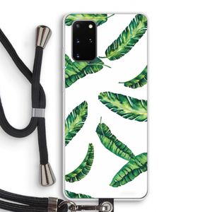 Lange bladeren: Samsung Galaxy S20 Plus Transparant Hoesje met koord