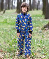 Waterproof Softshell Overall Comfy Playful Tigers Bodysuit