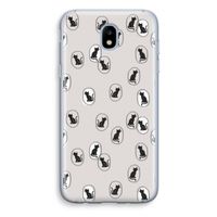 Miauw: Samsung Galaxy J5 (2017) Transparant Hoesje Miauw: Samsung Galaxy J5 (2017) Transparant Hoesje