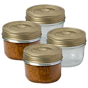 Weckpot/inmaakpot - 4x - met schroefdeksel - 200 ml - Le Parfait