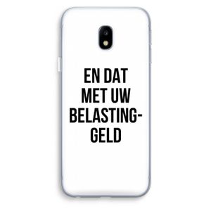 Belastinggeld: Samsung Galaxy J3 (2017) Transparant Hoesje