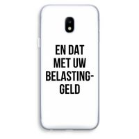 Belastinggeld: Samsung Galaxy J3 (2017) Transparant Hoesje