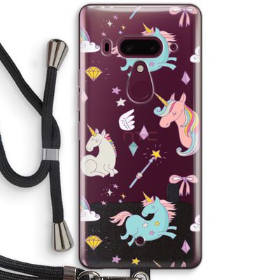 Fantasiewereld: HTC U12+ Transparant Hoesje met koord