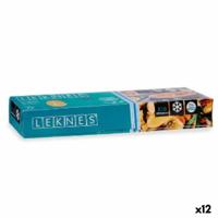 Set van herbruikbare zakjes voor voedingsmiddelen Leknes 190939000480 Blauw Polyethyleen 7 L 30 x 40 cm ziplock (12 Stuks)