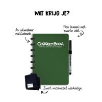 Correctbook Original Forest Green A5 gelijnd - Uitwisbaar / Herschrijfbaar Notitieboek Correctbook Original Forest Green A5 gelijnd - Uitwisbaar / Herschrijfbaar Notitieboek
