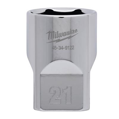 Milwaukee Accessoires 1/2" dop metrisch - 21 mm - 4932480019