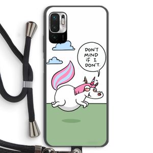 Unicorn: Xiaomi Redmi Note 10 5G Transparant Hoesje met koord