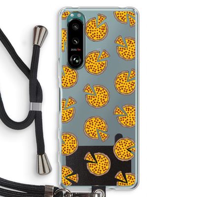 You Had Me At Pizza: Sony Xperia 5 III Transparant Hoesje met koord