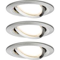 Paulmann 92959 Nova LED-inbouwlamp Set van 3 stuks LED 18 W IJzer (geborsteld) - thumbnail