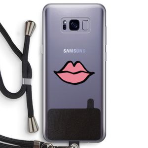 Kusje: Samsung Galaxy S8 Transparant Hoesje met koord