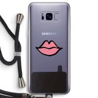 Kusje: Samsung Galaxy S8 Transparant Hoesje met koord