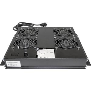 Intellinet 712866 19 inch 4 x Ventilator voor patchkast 1 HE Zwart