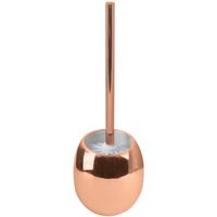 MSV Toilet/WC-borstel houder Kymi - keramiek - rose goud - 39 cm - Toiletborstels - thumbnail