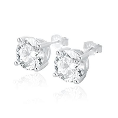Elenza .925 Zilveren Studs met Zirconia - 8mm