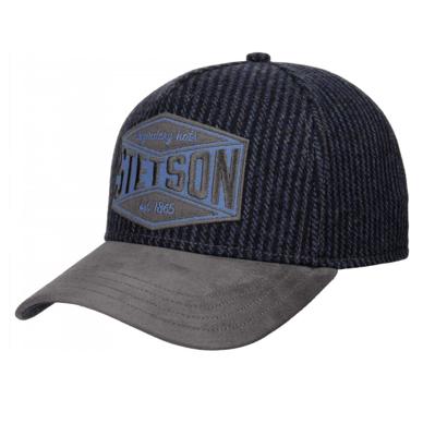 Stetson Trucker Pet Goat Suede Wol Blauw