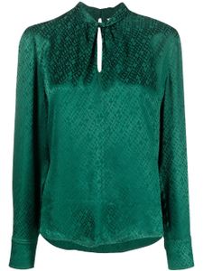 Tommy Hilfiger blouse à motif monogrammé - Vert