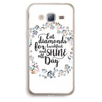 Diamonds: Samsung Galaxy J3 (2016) Transparant Hoesje