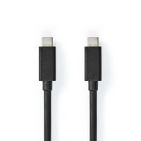 Nedis USB-Kabel | USB-C Male naar USB-C Male | 1 m | 1 stuks - CCGP64020BK10 CCGP64020BK10 - thumbnail