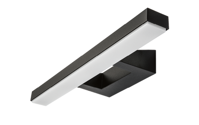 SG LED Badkamer- / wandlamp VIEW 15W 3000K 970 lumen IP44 zwart dimbaar ook als kastlamp toepasbaar