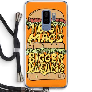 Big Macs Bigger Dreams: Samsung Galaxy S9 Plus Transparant Hoesje met koord