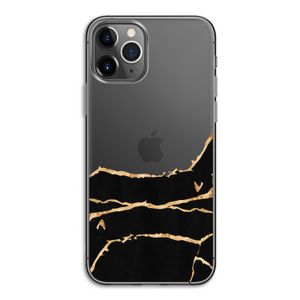 Gouden marmer: iPhone 11 Pro Transparant Hoesje