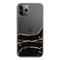 Gouden marmer: iPhone 11 Pro Transparant Hoesje