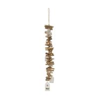 Guirlande hout en glas 58x8x8cm Guirlande hout en glas 58x8x8cm