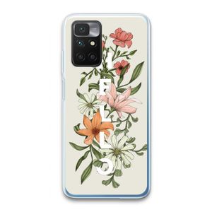 Hello bloemen: Xiaomi Redmi 10 Transparant Hoesje