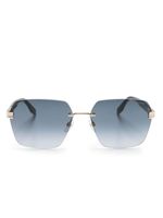 Marc Jacobs Eyewear lunettes de soleil carrées à design sans monture - Noir