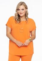 Yoek T-shirt kapmouwen | Oranje | Maat 42/44